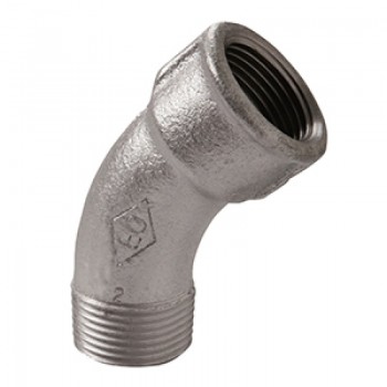CURVA GALVANIZADA M/H 45º 2 FIG-40