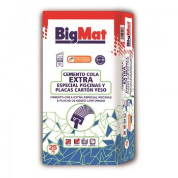 CEMENTO COLA BIGMAT EXTRA BLANCO 25KG
