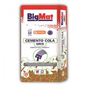 CEMENTO COLA GRIS BIGMAT 25 KGS