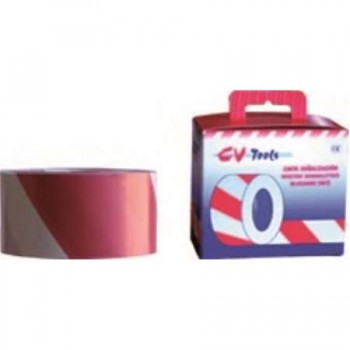 CINTA SEÑALIZACION ROJA/BLANCA 10X200M