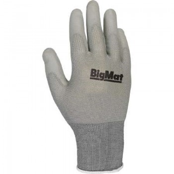 GUANTE BIGMAT PALMA PU GRIS T7