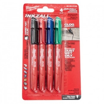 BLISTER 4 MARCADORES ULTRAFINOS COLORES