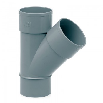 INJERTO PVC M-H 45º D40