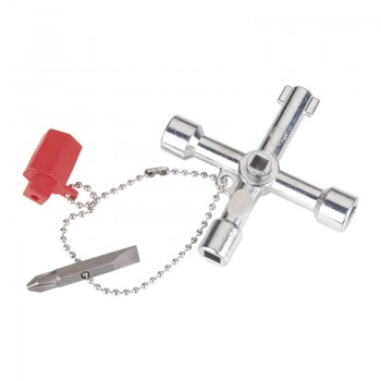 LLAVE CABINAS AGUA GAS ELECTRICO 60MM