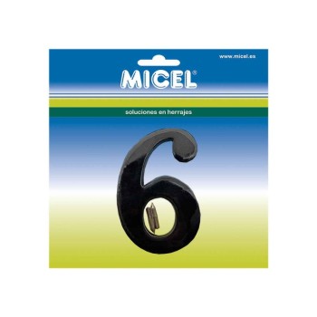 BL NUMERO LATON 6-9 NM01 100MM NEGRO