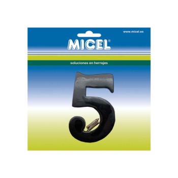 BL NUMERO LATON 5 NM01 100MM NEGRO