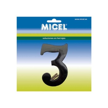 BL NUMERO LATON 3 NM01 100MM NEGRO