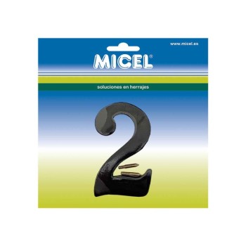 BL NUMERO LATON 2 NM01 100MM NEGRO