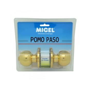 BL POMO PUERTA BOLA PASO PP07 LATON PULI